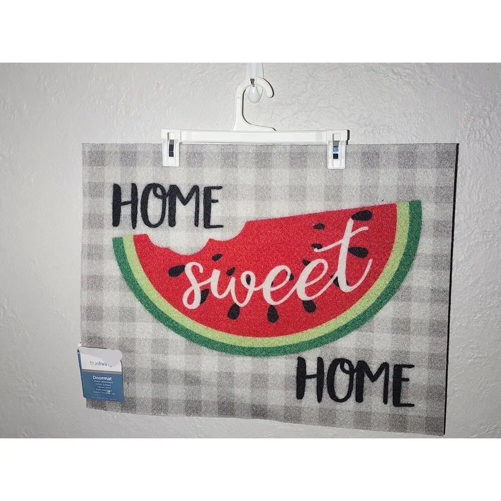 Spring Gardening Doormat Rug Welcome Home Sweet Home door/Outdoor 18”x24”New